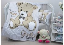 Постільна білизна Turkish Cotton TAG - Teddy grey (Турция), дитячий